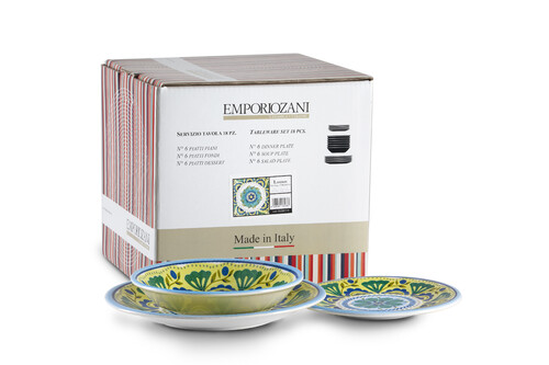 Set de 18 Assiettes en Céramique LONDON